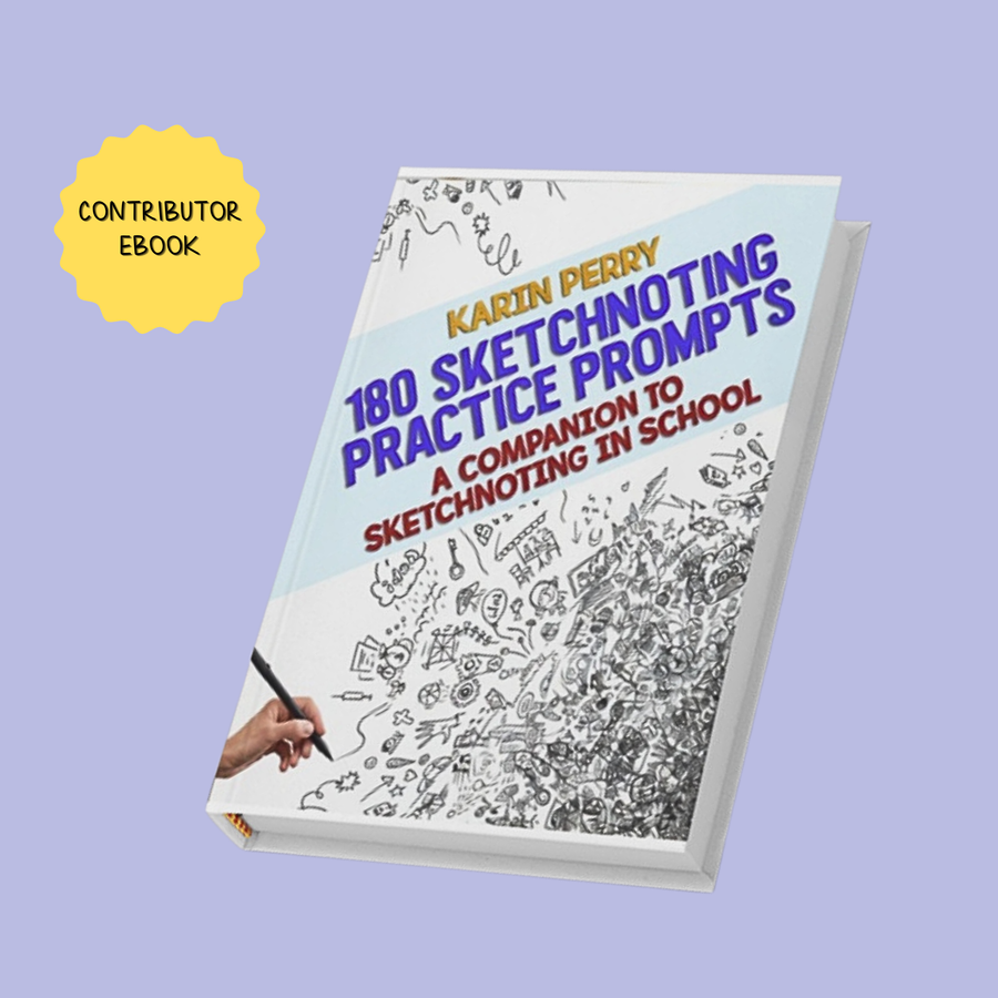 180 Sketchnoting Practice Prompts eBook by Karin Perry