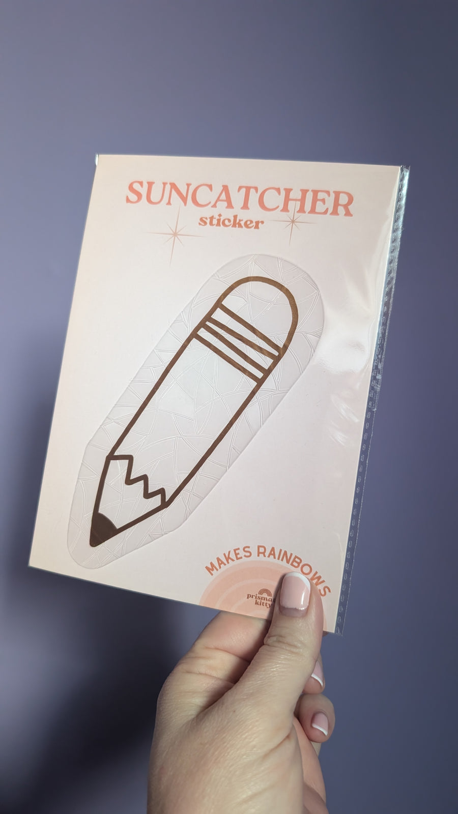 Pencil Suncatcher Sticker